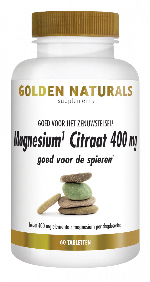 Uil Scheermes Overeenkomend Magnesium Citraat 400 mg kopen? - GoldenNaturals.nl