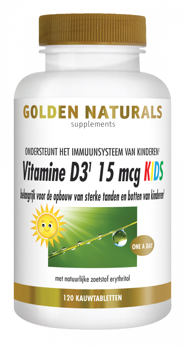 Wordt erger wolf Distilleren Vitamine D3 15 mcg KIDS kopen? - GoldenNaturals.nl