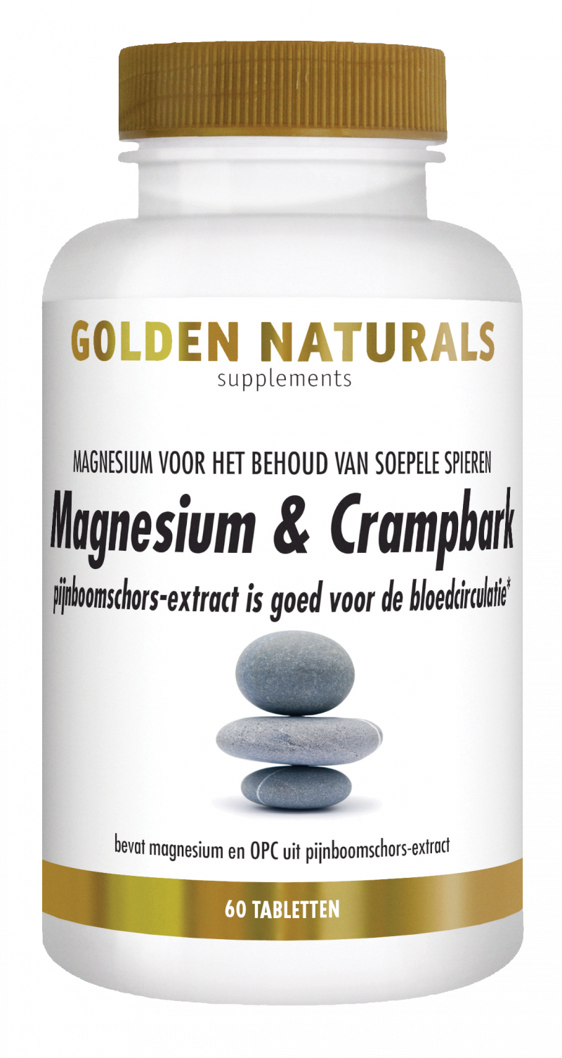 Magnesium & Crampbark GoldenNaturals.nl
