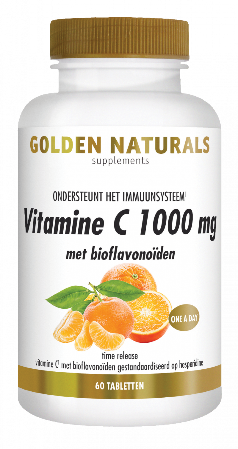 investering Rijp laden Golden Naturals Vitamine C 1000 mg met bioflavonoïden kopen? -  GoldenNaturals.nl