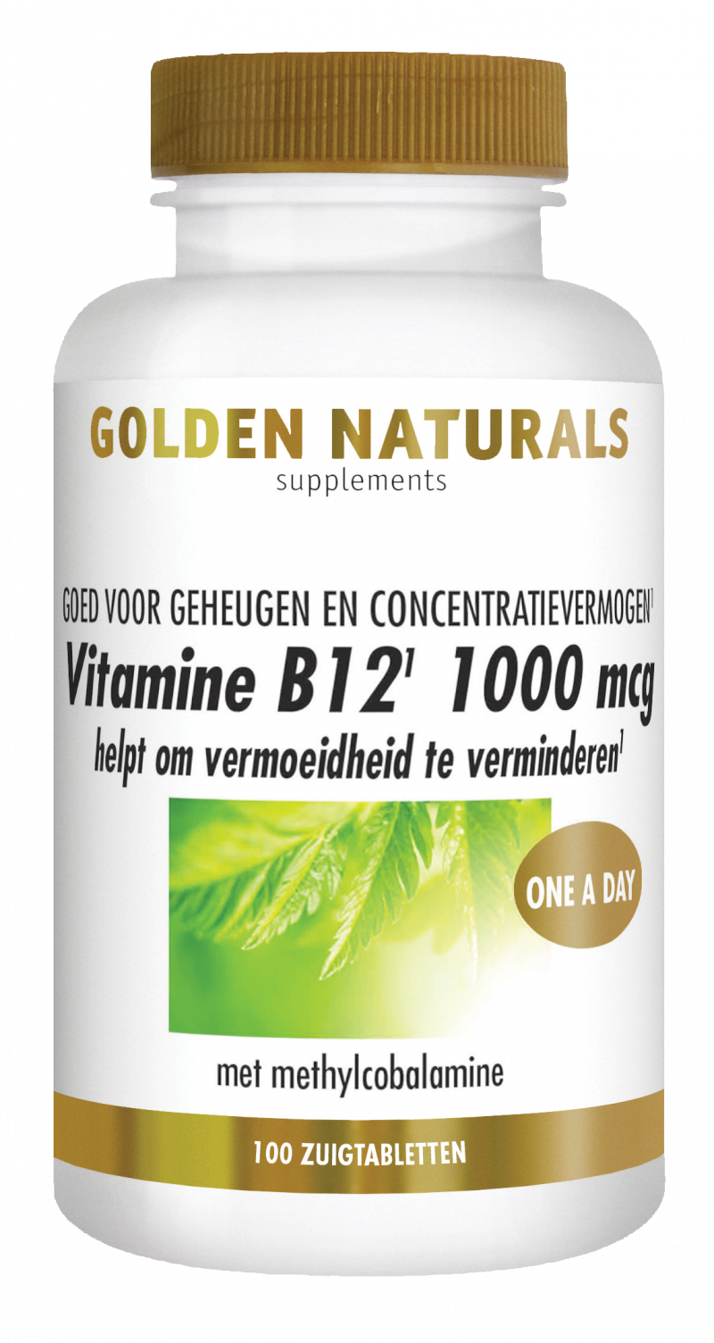 Actie schieten Graag gedaan Vitamine B12 1000 mcg kopen? - GoldenNaturals.nl