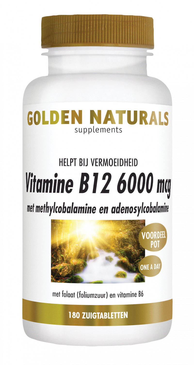 Let op Echter Bemiddelen Golden Naturals Vitamine B12 6000 mcg kopen? - GoldenNaturals.nl