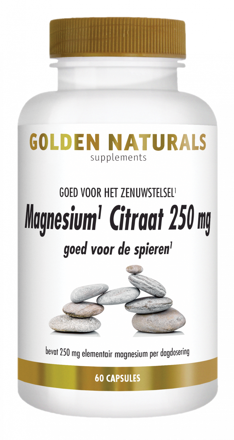Beperkingen engel Toegangsprijs Golden Naturals Magnesium Citraat 250 mg kopen? - GoldenNaturals.nl