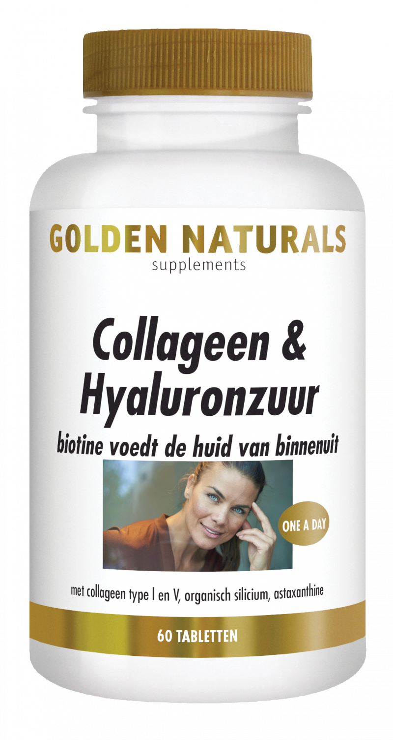 merk Automatisch Vlucht Golden Naturals Collageen & Hyaluronzuur kopen? - GoldenNaturals.nl