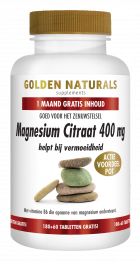 Magnesium Citraat 400 mg 180 + 60 GRATIS veganistische tabletten